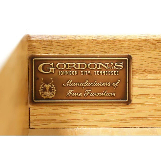 Gordon's Late 20th Century Oak Transitional Console Sofa Table For Sale - Image 12 of 13