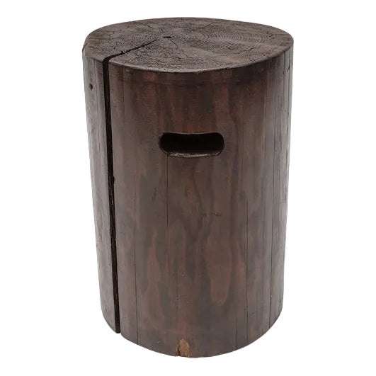 Mid-Century Modern Wooden Stool from the French Alps, 1950s For Sale