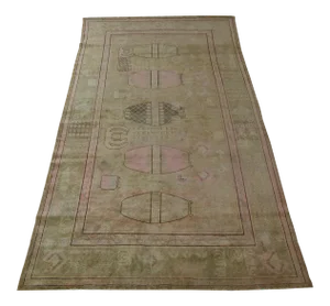 Antique Central Asia Khotan Samarkand Rug 12'4'' X 6'5''