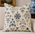 Oscar de la Renta "Susani Trellis" Designer Pillow | 22" x 22" | Blue/Green | Includes Down-Feather Blend Insert Elevate...