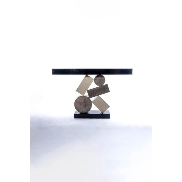 Grey and Black Stack Console by Aymeric Lefort For Sale - Image 15 of 18