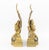 Brass Louis XV Style Cherub Motif Brass Chenets, Pair For Sale - Image 8 of 9