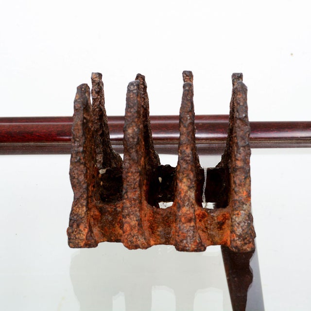 1970s Iron Door Stop Brutalist Style of Paul Evans For Sale - Image 9 of 10