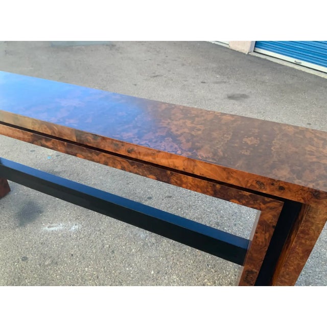 2010s Modern Sofa Console Table With Custom Finish For Sale - Image 5 of 6