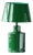 Matthew Izzo Home Emerald Enamel Table Lamp For Sale