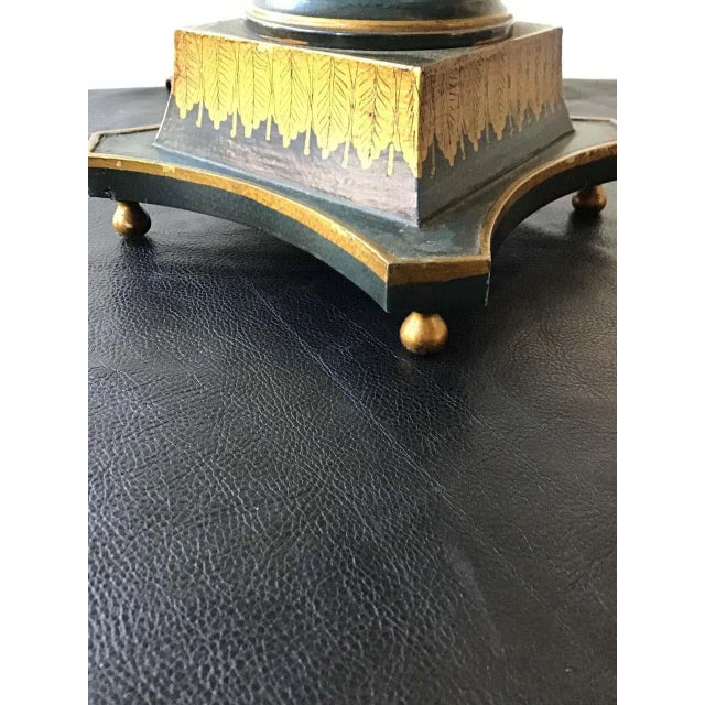 Mid-Century Modern 1960s Italian Tole Classical Lamp For Sale - Image 3 of 13