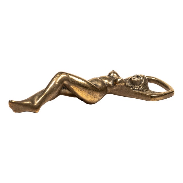 Mid-Century Modern Brass Bottle Opener, 1970s For Sale