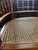 Pair of Baker Furniture Attributed Faux Bamboo Barrel Back Armchairs With Original Cane Seats & Cushions For Sale - Image 12 of 18