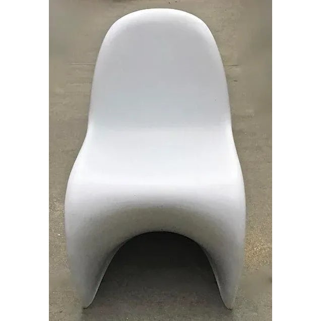 Plastic Vintage Molded Fiberglass Panton Style Chair For Sale - Image 7 of 7
