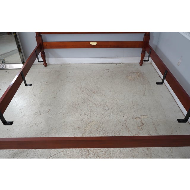 Henkel Harris Model 162 Cherry King Size Poster Bed For Sale - Image 10 of 18