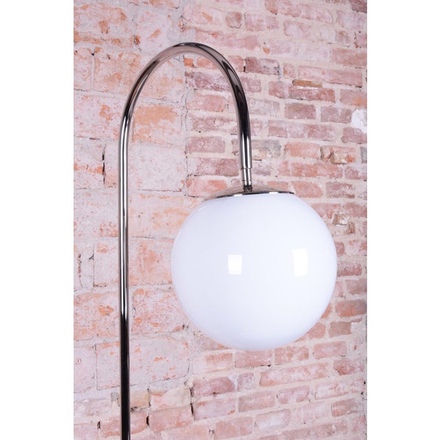Bauhaus Czech Chrome Floor Lamp attributed to J. Halabala for Up Závody, 1930s For Sale - Image 4 of 13