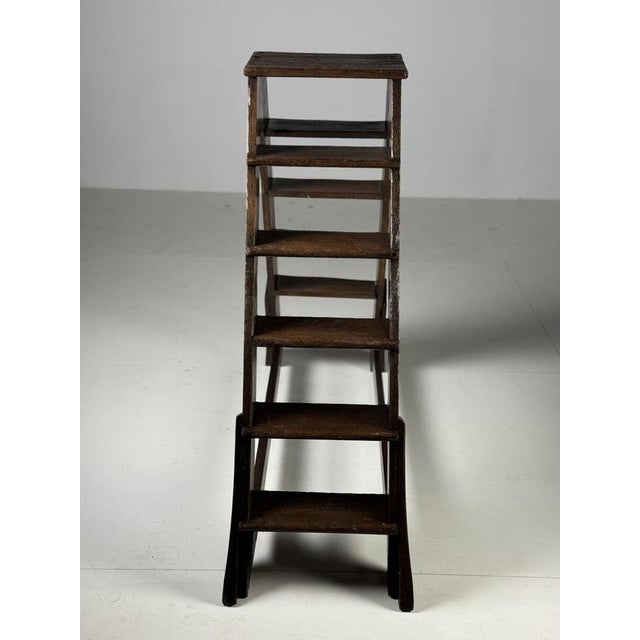 Eglish nOak Library Stairs For Sale - Image 16 of 18