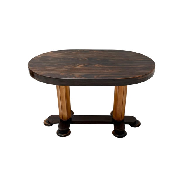 Art Deco Oval Center Table by Gebroeders Reens, 1930s For Sale - Image 12 of 13