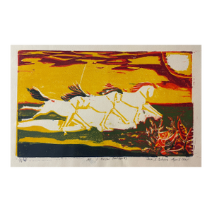1975 Sue Cohen Horse Serigraph