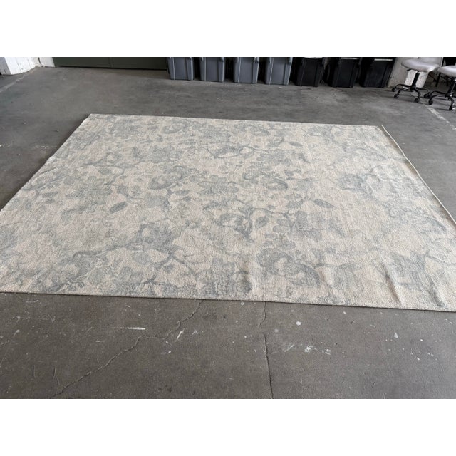 9ft × 11ft 10 in Pottery Barn Teague Printed Tufted Rug, Gray Multi For Sale In San Francisco - Image 6 of 10