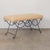 Panoplie Iron Double Loop Bench, Yellow Linen For Sale - Image 13 of 13