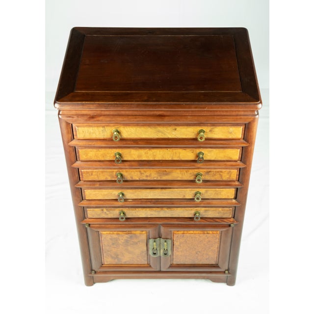 19th Century Chinese Rosewood Flatware Chest For Sale - Image 4 of 13