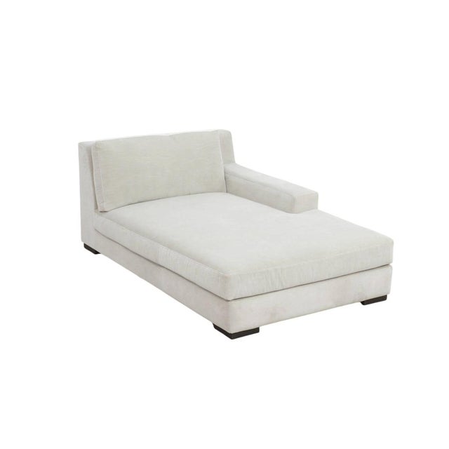 Contemporary Restoration Hardware Modena Chaise Lounger For Sale - Image 3 of 6