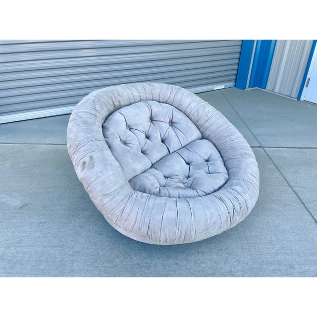 1970s Vintage "Cloud" Swivel Chair For Sale - Image 5 of 13