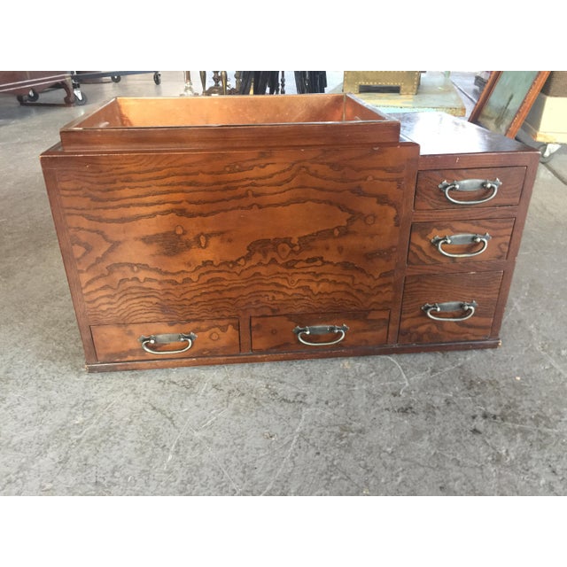 Antique Japanese Wood Hibachi Table Chairish