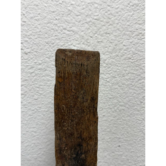 Wood + Iron Oar Artifacts on Stands, 19th Century For Sale In San Francisco - Image 6 of 12