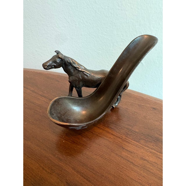 American Vintage Equestrian Sculptural Pipe Holder / Pipe Rest for Any Horse Lover - Great Detail for Ralph Lauren Style Decor For Sale - Image 3 of 6