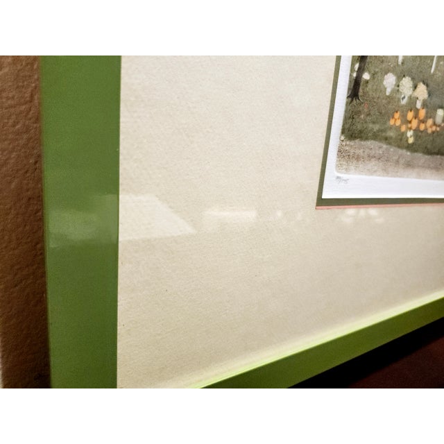 Final Clearance Thru 2025 Cuca Romley b.1933 Signed Folk Art American Lifestyle Painted Etched Drawing of 20th Century For Sale - Image 15 of 18