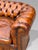 Antique Victorian Three-Seater Chesterfield Sofa in Brown Leather, 1880 For Sale - Image 3 of 12