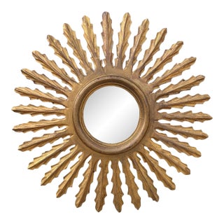 French Sunburst Mirror For Sale