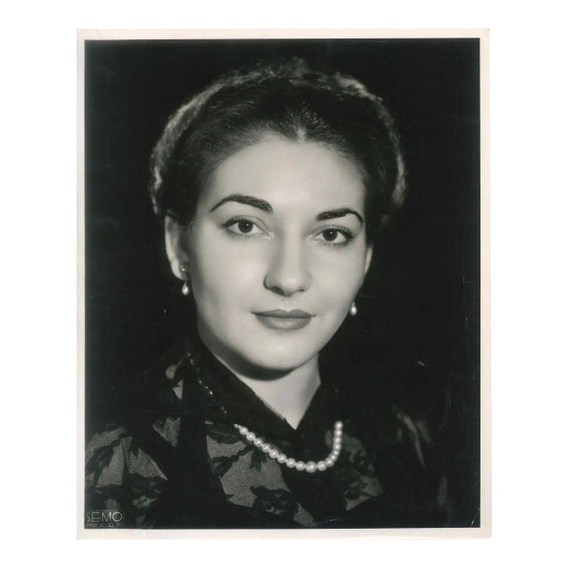 The Young Callas - Vintage Original Photograph of Maria Callas - End of 1950-51 1950-51 For Sale