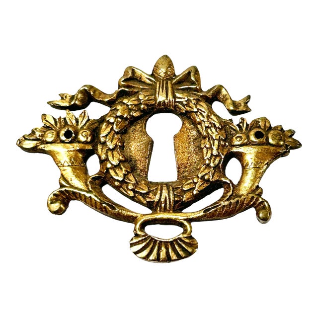 Large Antique Brass Keyhole For Sale