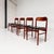 Set of 4 charming teak dining chairs from Denmark, 1960s. The chairs are attributed to Henning Kjaernulf for Korup...
