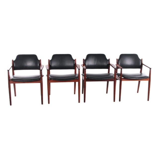 Model 62A Chairs by Arne Vodder for Sibast, Denmark, 1960s, Set of 4 For Sale