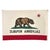 Red Large Genuine Vintage Cotton California Republic Bear Flag For Sale - Image 8 of 8