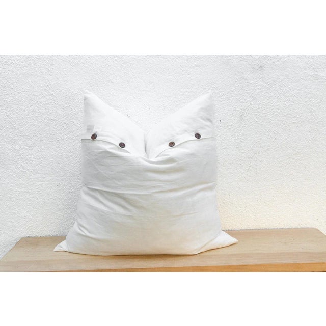 Textile Coastal Large Applique Pillow Cover For Sale - Image 7 of 8