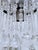 Vintage Crystal Upside Down Waterfall Chandelier With Ornate Silver Rim For Sale - Image 4 of 7
