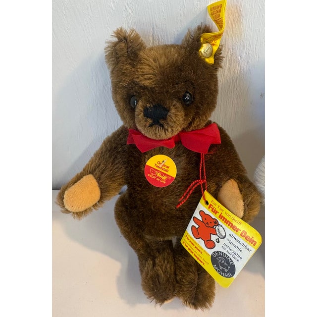 Cute set of two petite stieff bears and one Swiss Felpa bear! Two are approximately 7” and one is approximately 8” tall