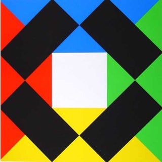 Max Bill, Composition with a White Center, 1972, Print For Sale