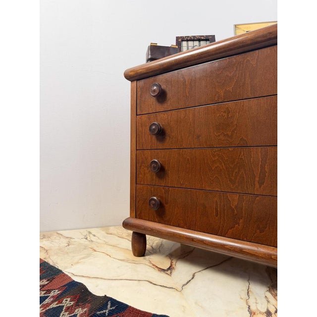 Mid-Century Fir and Ash Chest of Drawers in the style of Charlotte Perriand, 1970s For Sale - Image 14 of 18