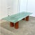 An iconic dining or reception table, designed in 1980 by the legendary duo Lella & Massimo Vignelli for the Italian...