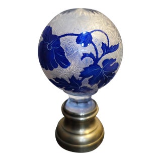 Antique French Cameo Glass Newel Post Finial For Sale