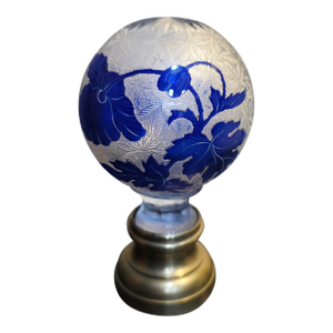 Antique French Cameo Glass Newel Post Finial