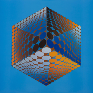 Victor Vasarely, TUPA 3, Etching