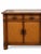 Wood Vintage Rattan and Bamboo-Style Sideboard With Glass-Inset Top – Tropical Regency Cabinet For Sale - Image 7 of 9