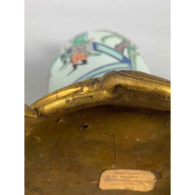 Kangxi period (1662-1722) Famille Verte vase For Sale - Image 9 of 12
