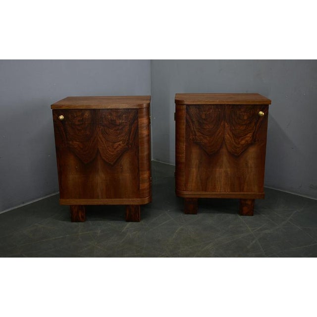 Art Deco Bedside Tables, Czechoslovakia, 1933, Set of 2 For Sale - Image 3 of 18