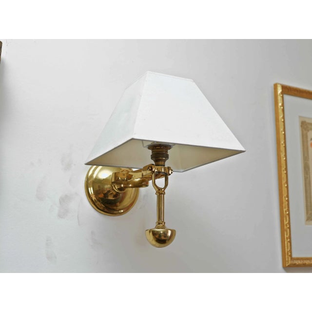 Brass Boat Wall Lamps, Set of 2 For Sale - Image 6 of 13