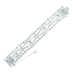 Vintage Mid Century Crystal Bracelet 1950s