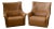 Late 20th Century Pair of Leather Swiss Lounge Chairs For Sale