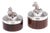 Vintage 20th Century English Silver Trinket Boxes from Brian Fuller, 1989, Set of 2 For Sale